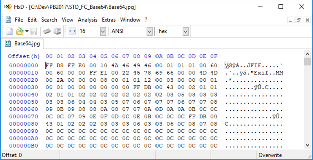 base64 encoding with 64 length basic